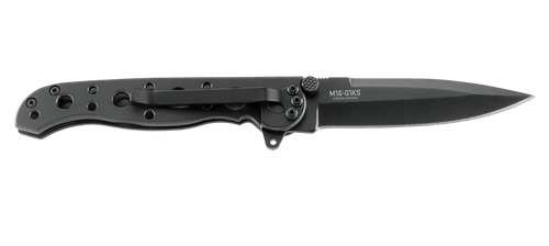 CRKT M16-01KS Carson Flipper - 3.125" Black Plain Spear Point Blade, Stainless Steel Handles CRKT M16-01KS Carson Flipper - 3.125" Black Plain Spear Point Blade, Stainless Steel Handles