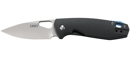 CRKT 5390 Jesper Voxnaes Piet Folding Knife - 2.689" Satin Plain Blade, Black GRN Handles