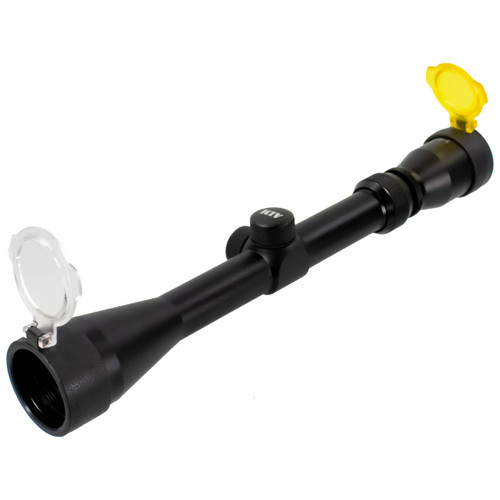 AIM Sports 3-9X40MM P4 Sniper Scope/Flip-up Lens Covers & Rings - Black