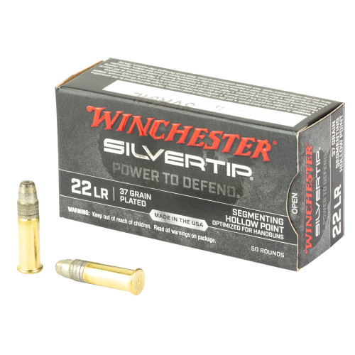 Winchester Ammunition Slivertip 22 LR 37 Grain Hollow Point - 50 Round Box