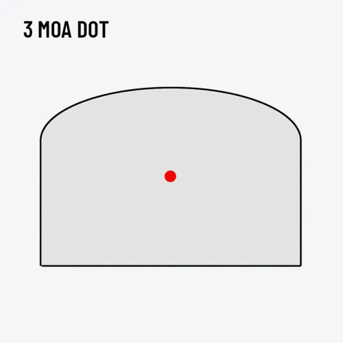 Zero Tech Optics Thrive HD Red Dot Optic - RMR Footprint, 3 MOA Red Dot Reticle, Includes Low Mount, Black