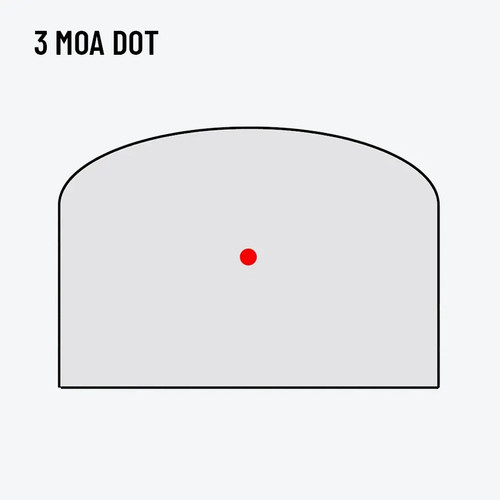 Zero Tech Optics Thrive HD Red Dot Optic - RMR Footprint, 3 MOA Red Dot Reticle, Includes High Mount, Black