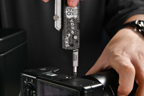 Olight Oknife Otacle U1 Pro Route 66 (Black) Folding Utility Knife