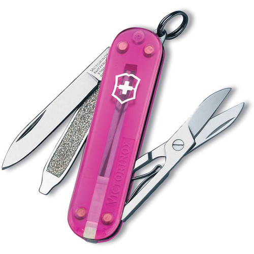 Victorinox Swiss Army Translucent Pink Classic SD Knife