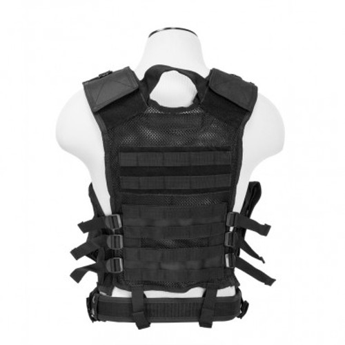 NcStar Tactical Chest Rig Vest - MED-2XL, Black