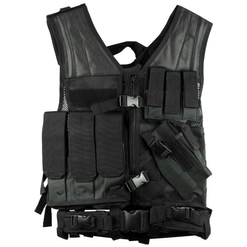 NcStar Tactical Chest Rig Vest - MED-2XL, Black