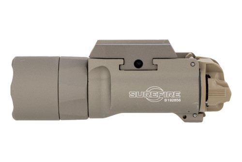 OVERSTOCK - Surefire X300T-B Turbo High Candela Weaponlight - White LED, 650 Lumens, Fits Picatinny and Universal, 66,000 Candela, Thumbscrew Attachment, Matte Tan Finish