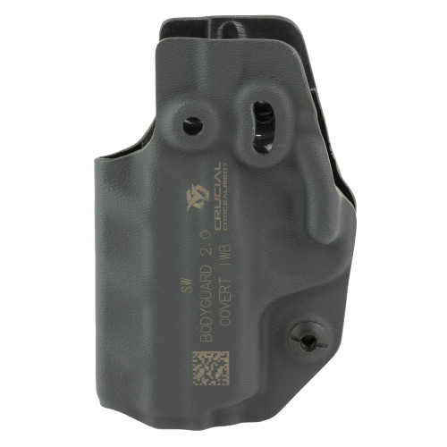 Crucial Concealment Covert IWB Ambidextrous Kydex Holster for the S&W Bodyguard 2.0 - Black