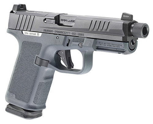 Ruger RXM 9mm Luger 15+1 4" Black FNC Nitride Threaded Barrel & Alloy Steel Optic Ready/Serrated Slide