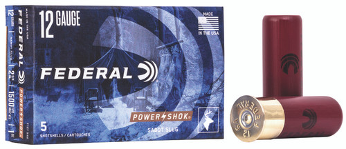 Federal Power-Shok Shotshell 12 Gauge 2.75" Sabot Slug Shot