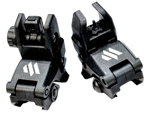 Meta Tactical MTA-POLYSIGHT Front and Rear Polymer Backup Sights Combo - Black