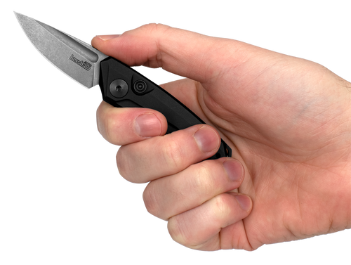 Kershaw Launch 9 AUTO Folding Knife - 1.8" Working Finish CPM-154 Drop Point Blade, BLUE Anodized Aluminum Handles