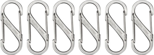 Nite Ize S-Biner Size #1 Stainless Steel - 6 Pack