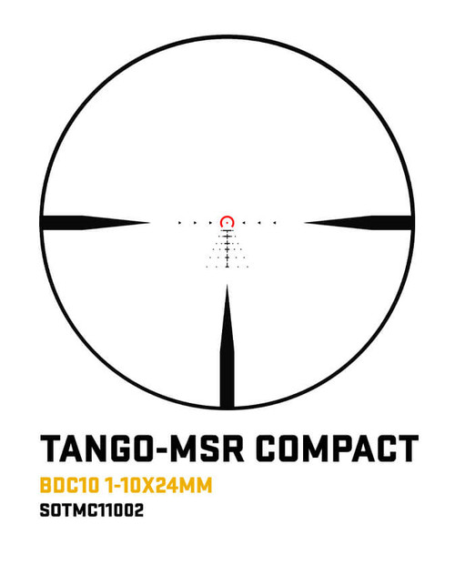 Sig Sauer TANGO-MSR Compact 1-10x24mm FFP Scope w/ ALPHA Mount - SOTMC11002