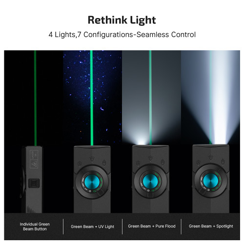 Olight ArkPro Flat EDC Flashlight 1500 Lumens UV Laser - Black