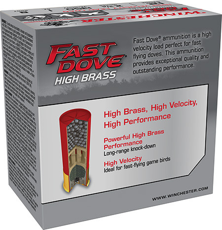 Winchester Ammo Fast Dove & Clay High Brass 12Gauge 2.75" 1oz 8 Shot 25 Per Box