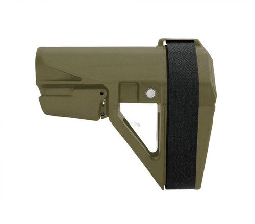 SB Tactical SBA5 Pistol Stabilizing Brace - Fits Mil-Spec Carbine Buffer Tubes, Ranger Green