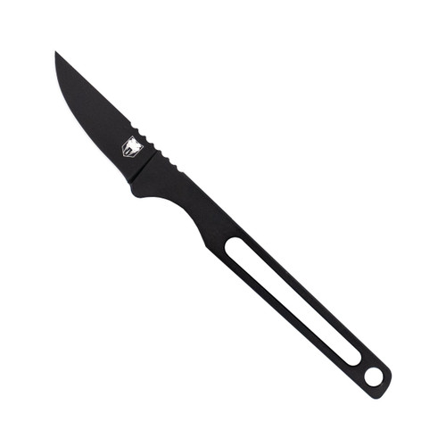 CobraTec Knives Surgeon Fixed Neck Knife - 1.825" Black M390 Steel, Black Kydex Sheath