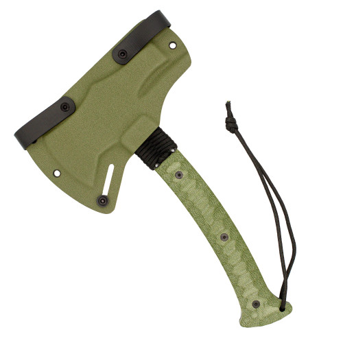 CobraTec Knives OD Green Tomahawk with Kydex Sheath