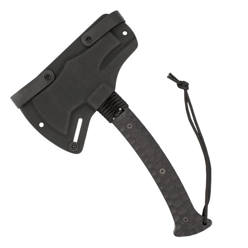 CobraTec Knives Black Tomahawk with Kydex Sheath