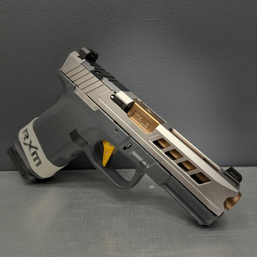 True Precision Axiom Slide with RMR Optic Cut for the Ruger RXM - Stealth Grey PVD