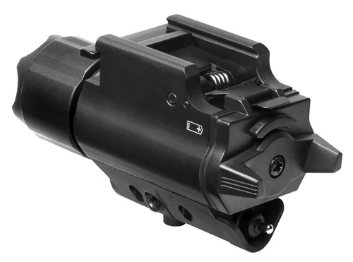 NcStar AQPFLS FlashLight & Red Laser Combo - Black