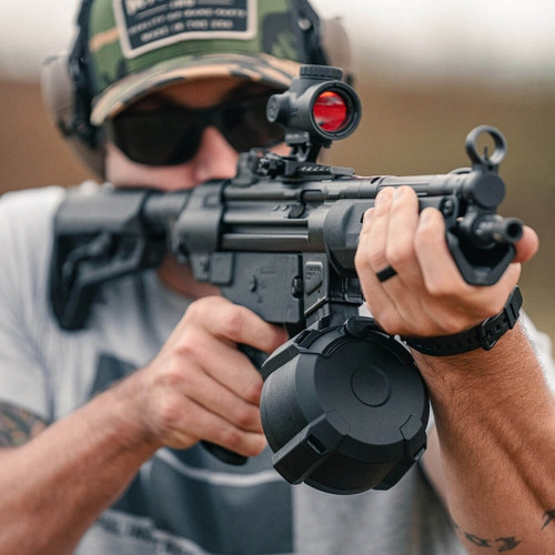 Magpul PMAG D-50 MP – HK94/MP5 5o Round 9MM Drum Magazine - Black