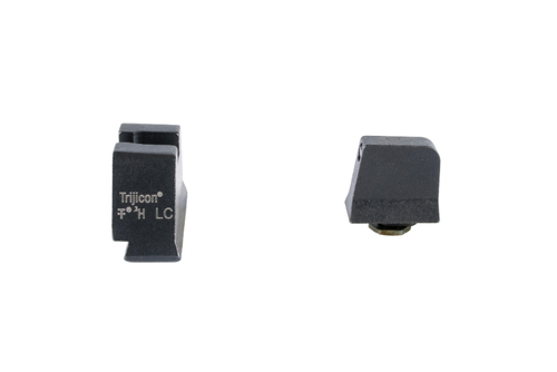 Trijicon Bright & Tough Suppressor Sights - Glock Standard Frames - Black Front with Green Tritium/Black Rear