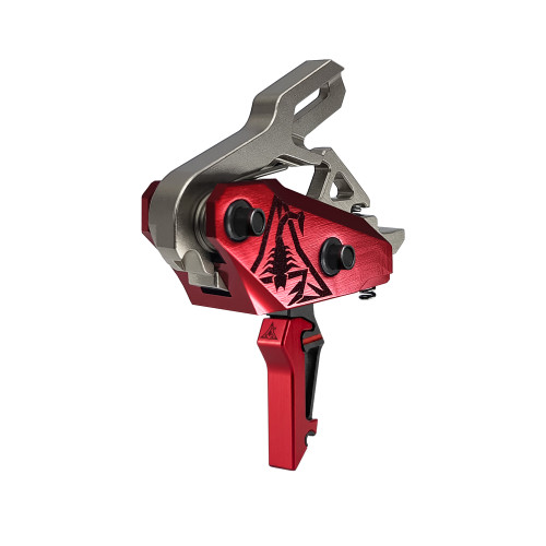 Rise Armament Rev 535 Slide-and-Snap AR Trigger - Black and Red