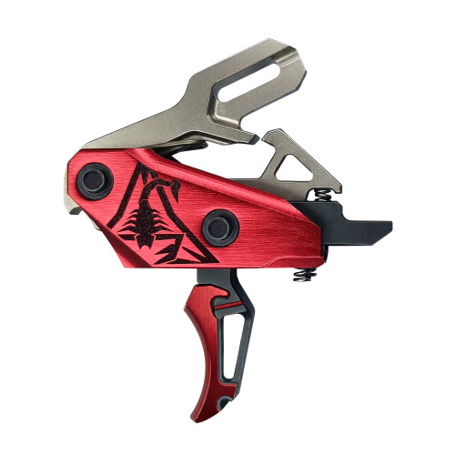 Rise Armament Rev 535 Slide-and-Snap AR Trigger - Black and Red