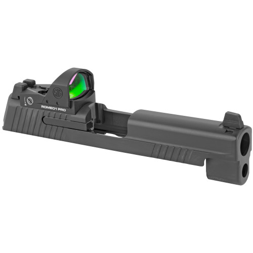 Sig Sauer RXP P226 Slide Assembly w/ ROMEO1PRO - Black, Fits Sig P226 9MM w/ 4.4" Barrel, Includes Suppressor-Height Sights Sig Sauer RXP P226 Slide Assembly w/ ROMEO1PRO - Black, Fits Sig P226 9MM w/ 4.4" Barrel, Includes Suppressor-Height Sights