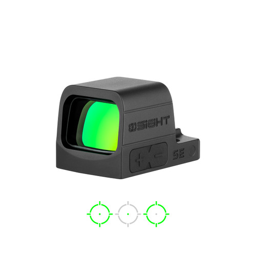 Olight Osight SE Fully Enclosed Green Multi Reticle Optic - RMSc Footprint, Black