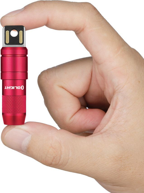 Olight iMini 2 Magnetic Rechargeable Mini FlashLight - Passionate Red