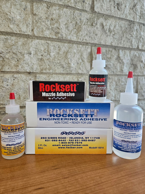 Rocksett 15017 High-Temp Threadlocker Adhesive - 2 oz - For Muzzle Devices & Suppressors