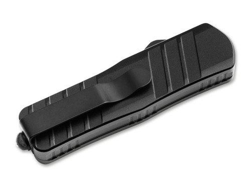 Heckler & Koch SP03 Tactical OTF Auto Knife - 1.89" D2 Black Clip Point Blade, Black Aluminum Handles