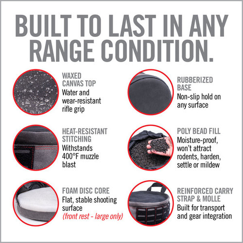 Real Avid Ratchet Rest AVRSBL: Large Front Rest with One-Handed Click Adjustment & Non-Slip Base