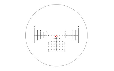 Primary Arms PA-SLX-5XMP-AUR-MIL SLx 5x MicroPrism with Red ACSS Aurora MIL | Etched Reticle 5X Prism Optic for Ranging & Holds