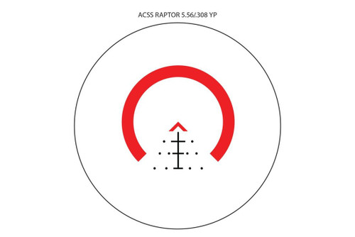 Primary Arms PA-SLX-3XMP-RAPTOR-5YP-FDE SLx 3x MicroPrism FDE | Red Illuminated ACSS Raptor 5.56/.308 Yard Reticle Prism Optic