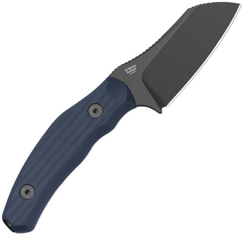 Kizer 1116A1 Bulldog Fix Blue G10 | 3" 14C28N Utility Fixed Blade Knife with Adjustable Kydex Sheath