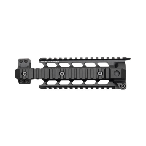 Strike Industries M4 Quad Rail Handguard SI-M4-HG-BK | Lightweight 8.49" Quad Picatinny Handguard with Patent-Pending Mount, Black