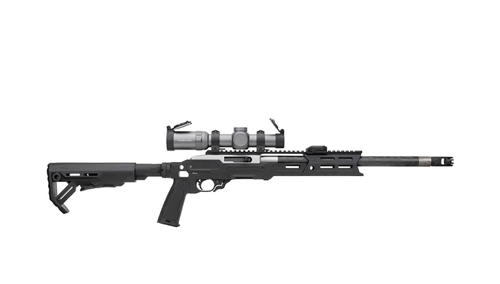 Strike Industries Modular Chassis SI-SMC-1022-KIT-BK | Ruger 10/22 Aluminum Chassis with ARCA & M-LOK, Ambidextrous Thumb Rests, Flared Magwell