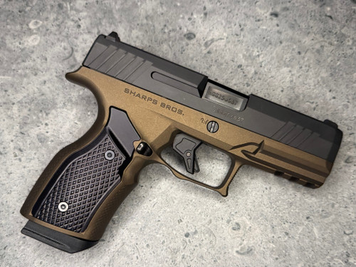 Sharps Bros SBGM33 Taurus GX4 Carry Grip Module | Bronze Cerakote Billet Aluminum Frame with Black Aluminum Panels, Mag Release Included