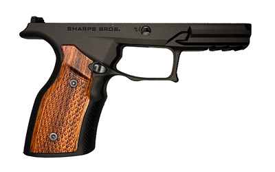 Sharps Bros SBGM30 Taurus GX4 Carry Grip Module | Black Anodized Billet Aluminum with Brazilian Cherry Wood Panels, Mag Release Included