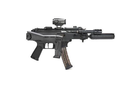 Strike Industries FSA STAB Picatinny SI-FSA-SP-STAB | Polymer Folding Stabilizer Brace for 1913 Rail, Side Button Release & Length Adjustment