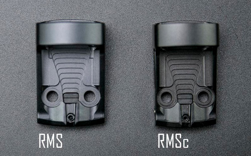 Shield RMSc Glass 8 MOA - Compact Concealed Carry Red Dot Optic with Clear Glass Lens, Black