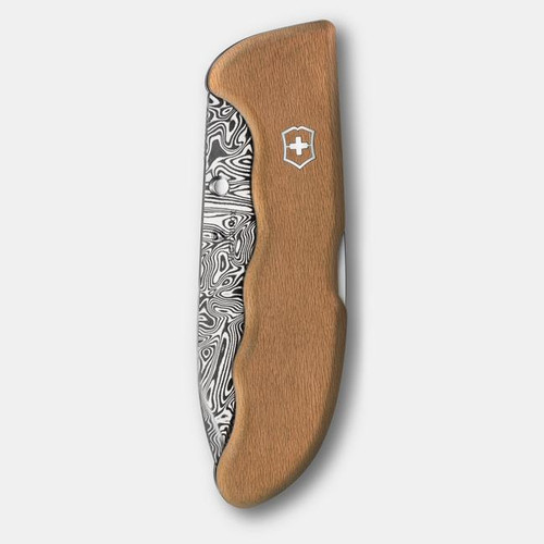 Victorinox 0.9410.J26 Evoke Wood Damast 2026 | Limited Edition Damascus Folding Knife with Wood Handle