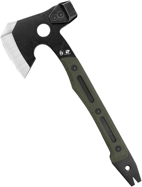 HX Outdoors FT-16A Ironside Hatchet | 16 Inch Stainless Steel Camp Axe with Fiberglass Handle & Protective Sheath