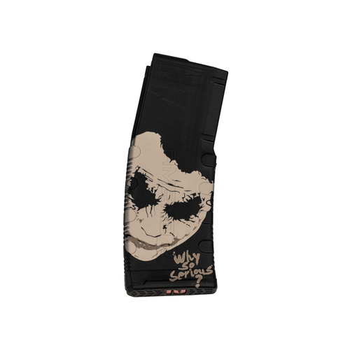 Black Rain Ordnance BRO-MAG30-JOKER 30rd AR Magazine | 5.56 Joker Themed Polymer Mag for AR-15 Platforms