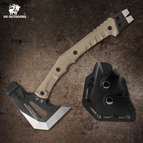 HX Outdoors Guardians Hatchet FT-02: Compact 3Cr13 Steel Hatchet for Camping, Bushcraft & Survival