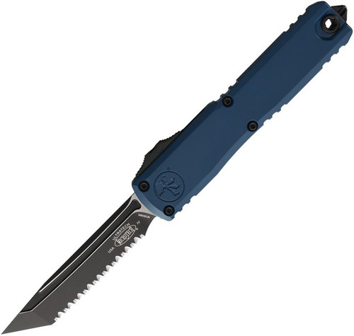 Microtech Ultratech Gen IV Deep Ocean Tanto OTF - 3.50" Black Full Serrated - 11234-3DO